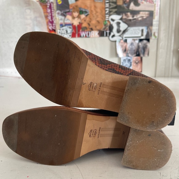 Miista brown snake skin heeled boot size: 37 - Picture 9 of 10